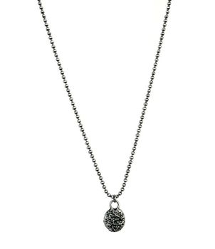 Oxiderat herrhalsband med hänge