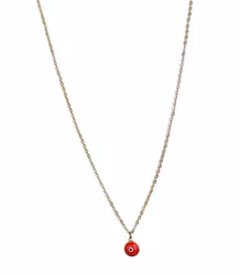 Guldpläterat halsband med öga
