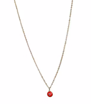 Guldpläterat halsband med öga