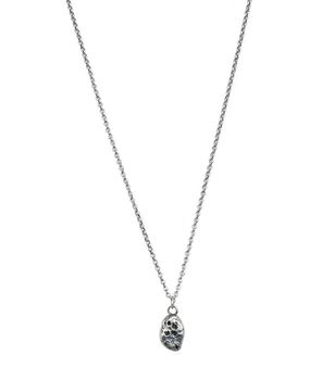 Silverhalsband med tjockt hänge herr