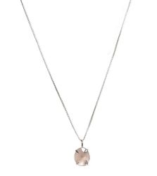Silverhalsband med Rosenkvarts