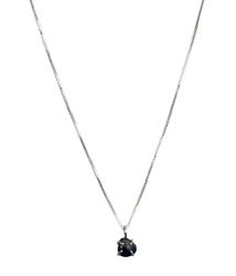 Blå Safir halsband silver