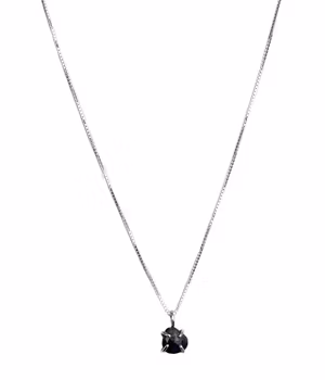 Blå Safir halsband silver