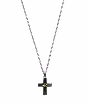 Silverhalsband med kors