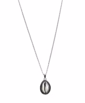 Silverhalsband Cowrie snäcka