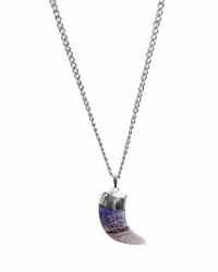 Halsband med tandhänge Ametist