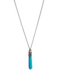 Halsband med Turkos pendel