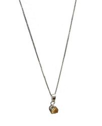 Rå Citrin halsband silver