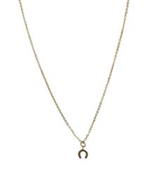 Hästsko halsband guldpläterat