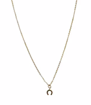 Hästsko halsband guldpläterat