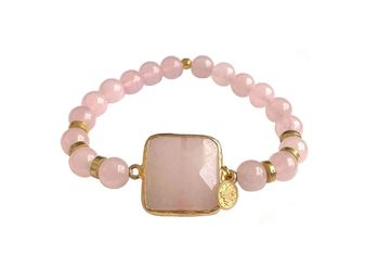 Rosa Jade armband