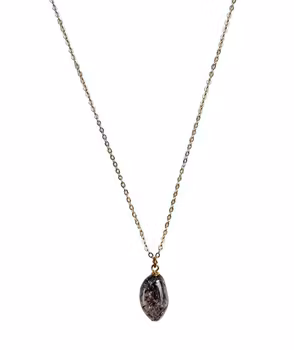 Halsband med svart Bergskristall
