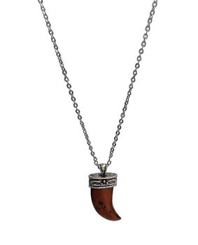 Halsband med Obsidian hänge herr