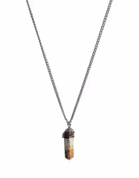 Halsband Leopardjaspis