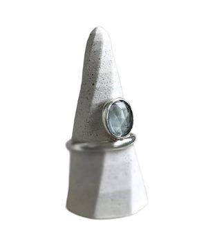 Akvamarin ring silver