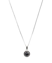 Silverhalsband med svart Onyx