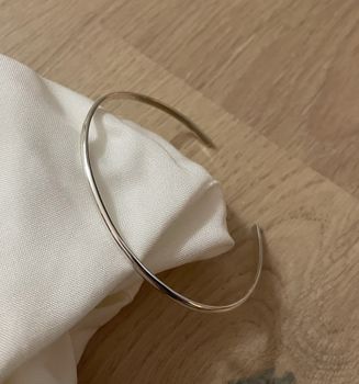 Cuff armband i silver herr