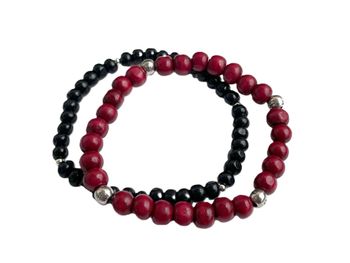Träarmband set herr