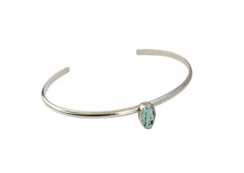 Cuff armband med Turkos sten silver