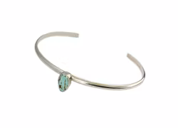 Cuff armband med Turkos sten silver