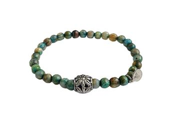Grönt Agat armband herr