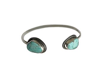 Öppet Turkos armband 925 silver