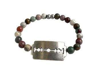 Armband med rakblad herr