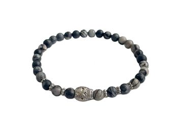 Armband med döskalle herr