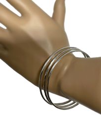 Flerpack bangle armband silver
