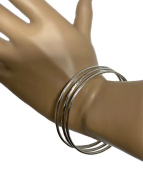 Flerpack bangle armband silver
