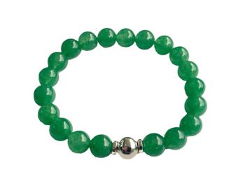 Grönt Jade armband herr