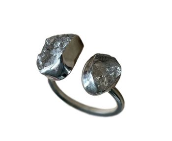 Grön rå Ametist Prasiolit ring