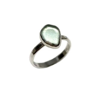 Ring med turkosa Sjöglas silver