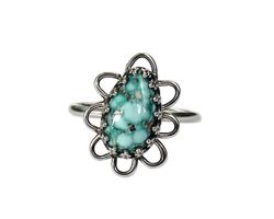 Turkos ring 925 silver