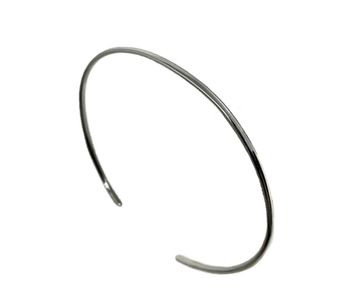 Öppet armband i silver herr