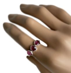 Trestensring rosa turmalin