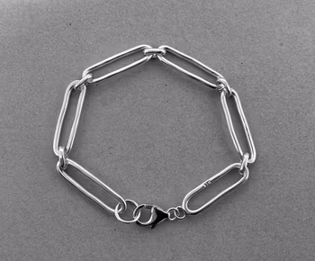 Silverarmband handgjord kedja