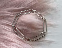 Silverarmband handgjord kedja
