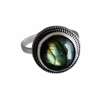 Labradorit ring silver
