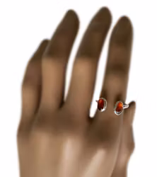 Silverring Hessonit Granat
