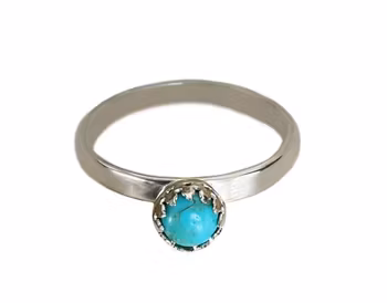 Nätt Turkos ring silver