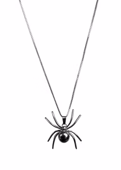 Silverhalsband med spindel