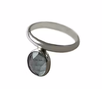 Akvamarin ring silver