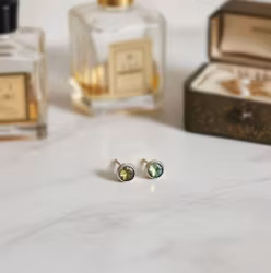 Rå labradorit örhängen silver