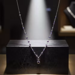 Ametist halsband 925 silver