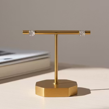 Örhängen med Sjöglas silver