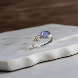 Tanzanit ring silver