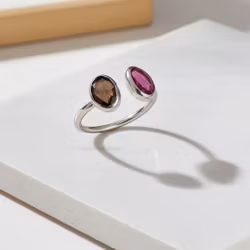 Ring med Turmalin stenar silver