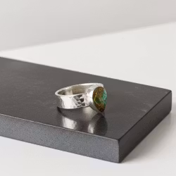 Orvil Jack grön Turkosring silver