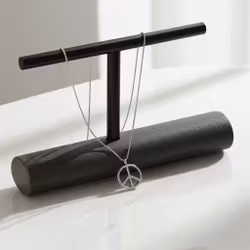 Halsband Peace symbol silver